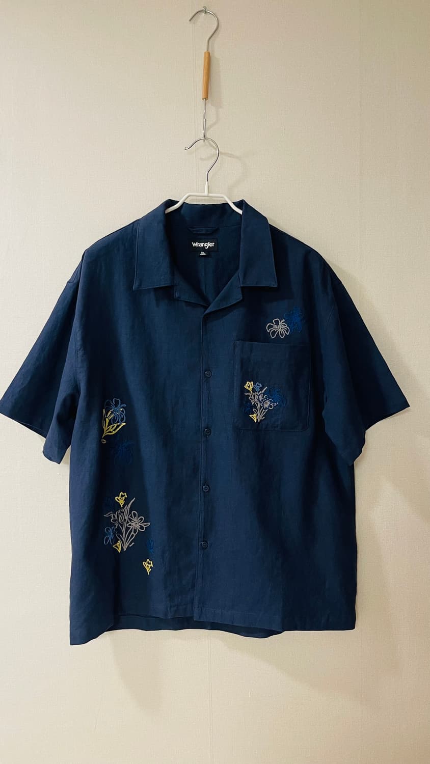 새상품) 랭글러 고퀄 손자수 린넨 셔츠 L, XL  정가 129,000원 상품이미지3