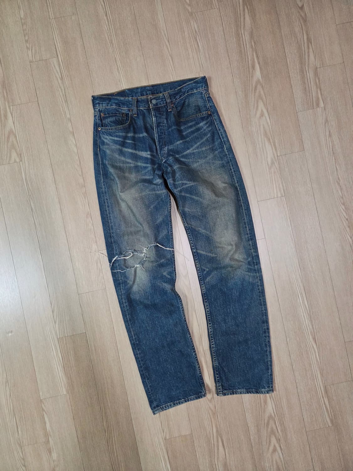 리바이스 90s 501 워싱 데님 팬츠 상품이미지4