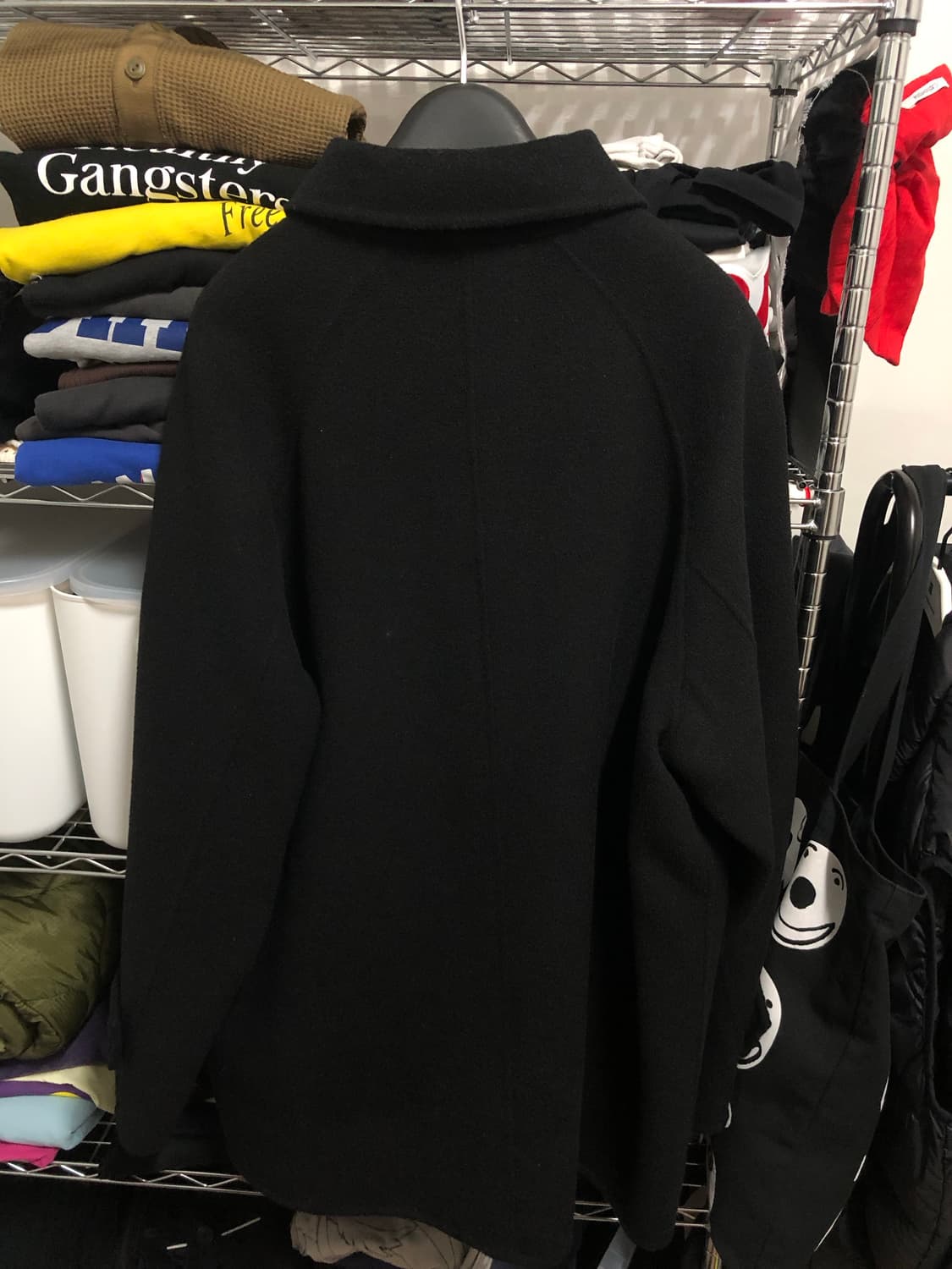 소프트서울 싱글 하프코트 블랙 상품이미지3