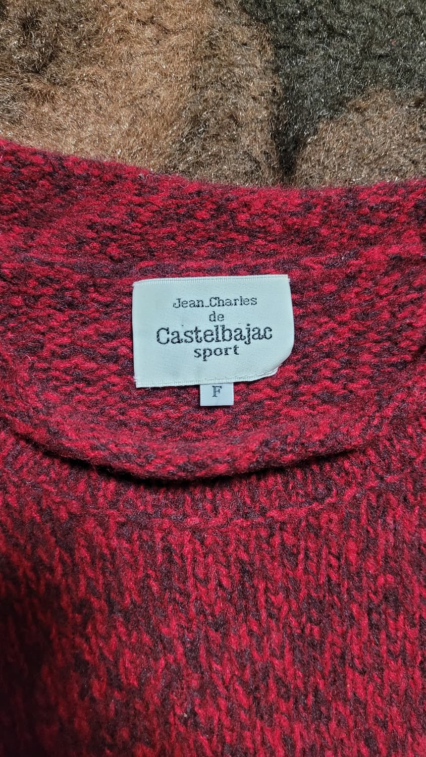 일본 빈티지 까스텔 바작 모직 조끼 S 상품이미지5