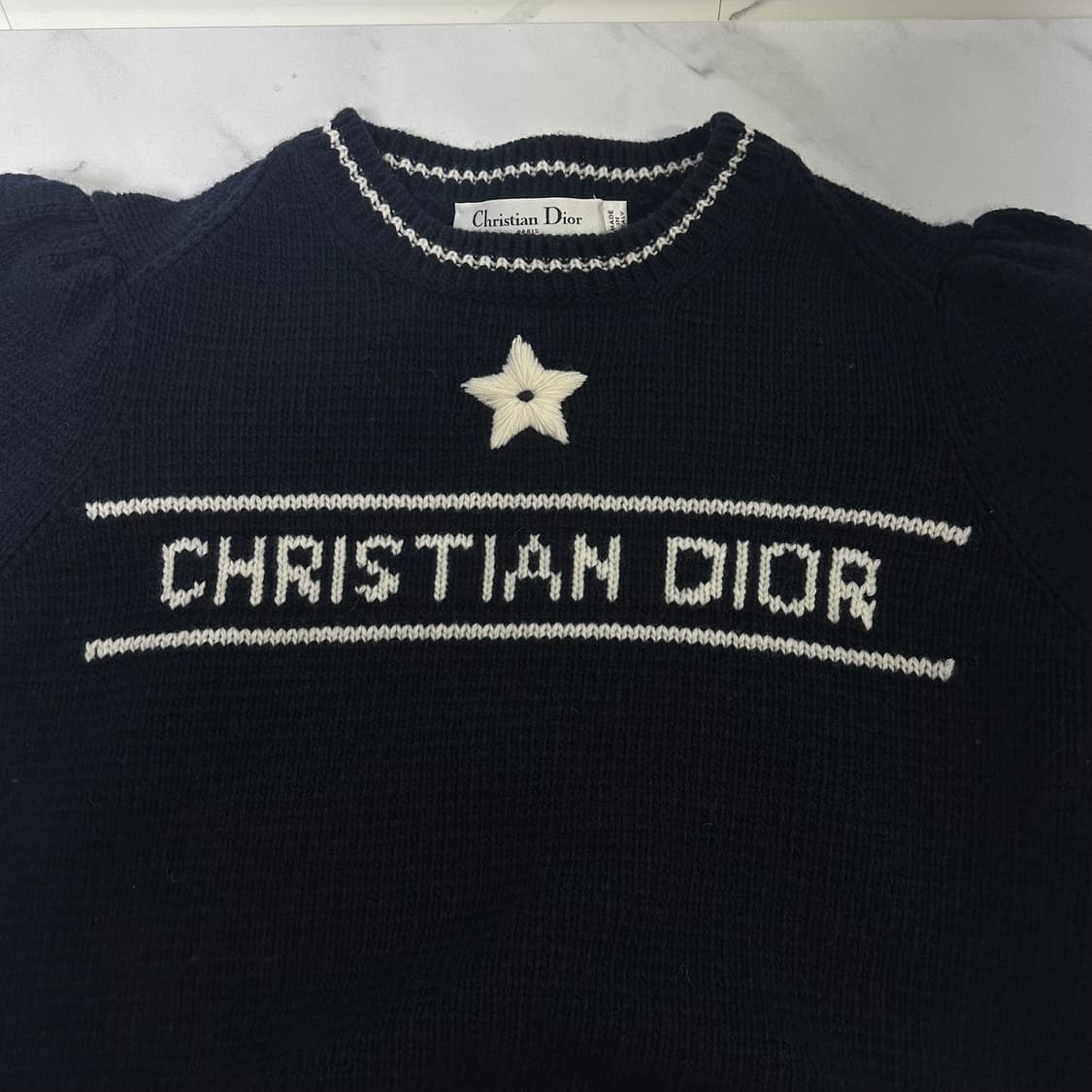 [SA급 정품] 디올 캐시미어 반팔니트 38 상품이미지5