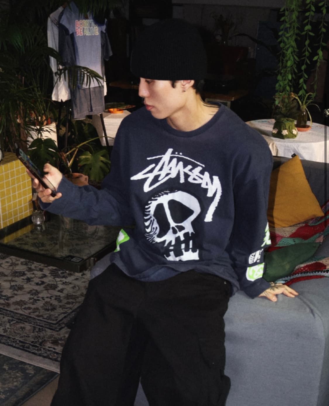 STUSSY, GRAFFITI LONG SLEEVE (F) 상품이미지1