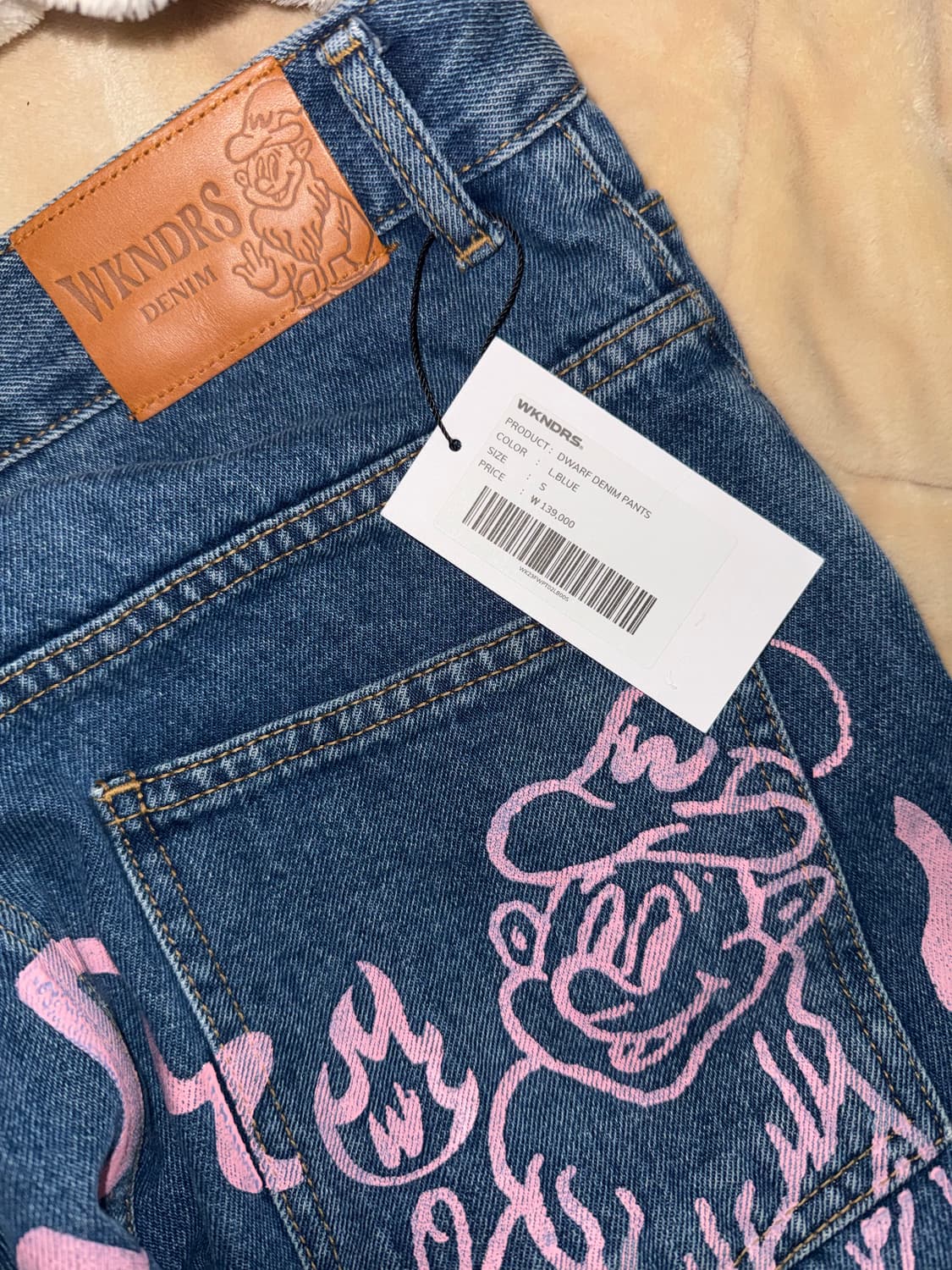 위캔더스 DWARF 데님 팬츠 L.BLUE S / 새상품 상품이미지4