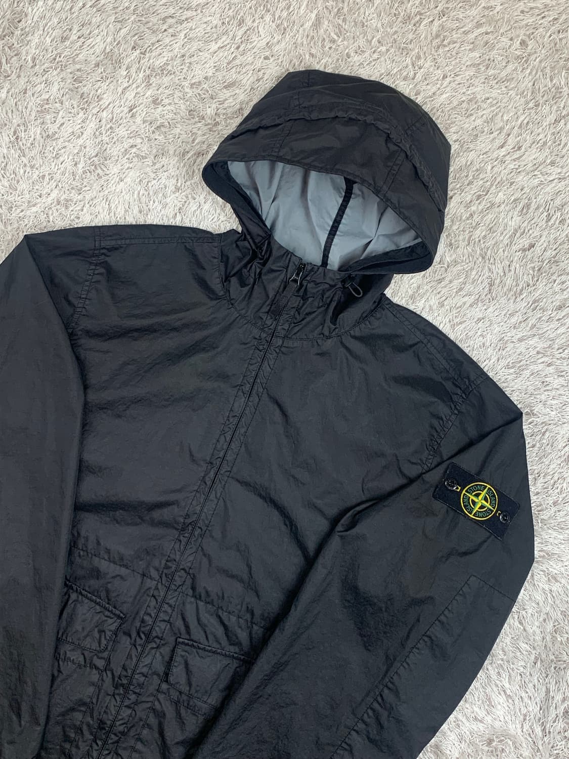 [XL] 정품 스톤아일랜드 24SS 멤브라나 3L TC 후드자켓 블랙 상품이미지1