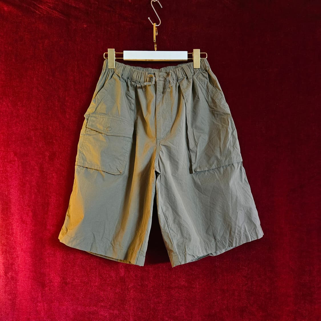 유니폼브릿지 23ss 카키 유틸리티 밴딩 반바지 XL size 상품이미지4