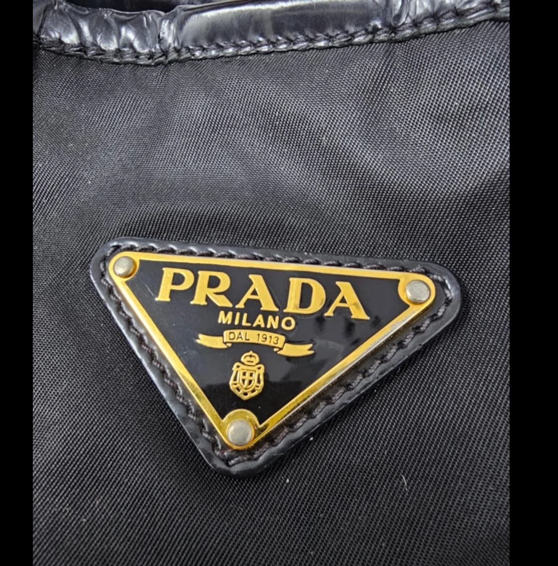 정품 프라다 블랙 나일론 숄더백 상품이미지1