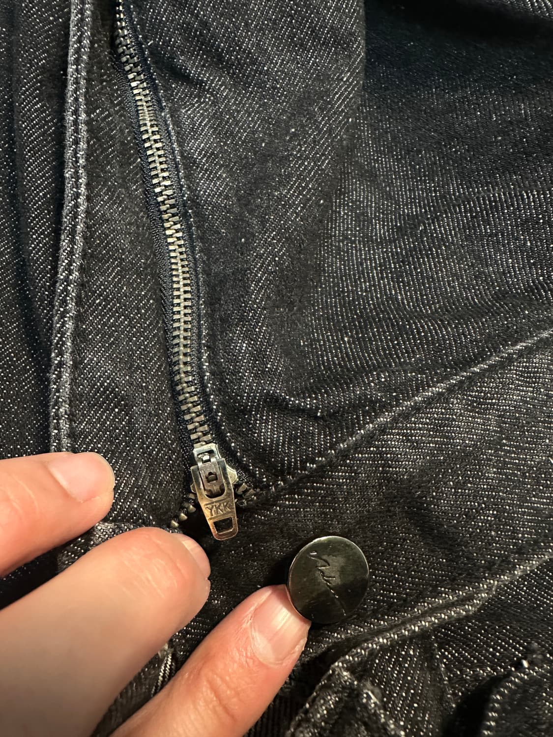 [노이어] 와이드 데님 팬츠 (블랙) 상품이미지10