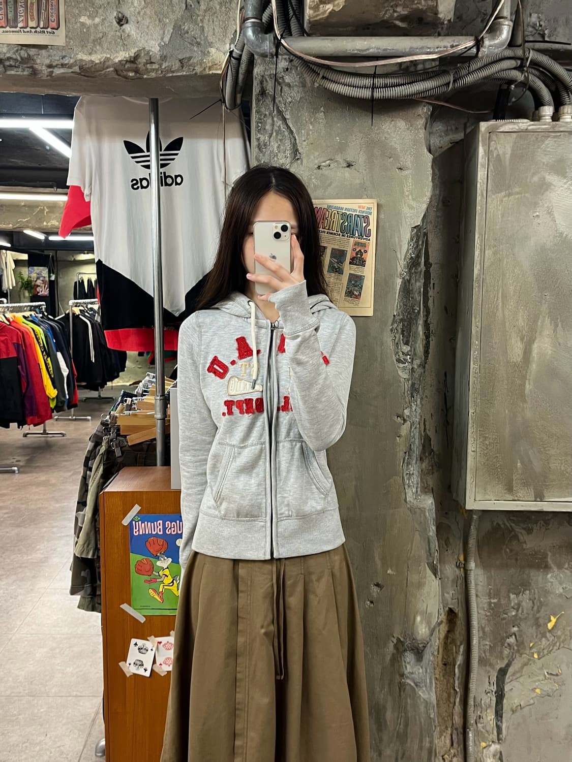 후아유 후드집업 그레이 S #csz1306 상품이미지2