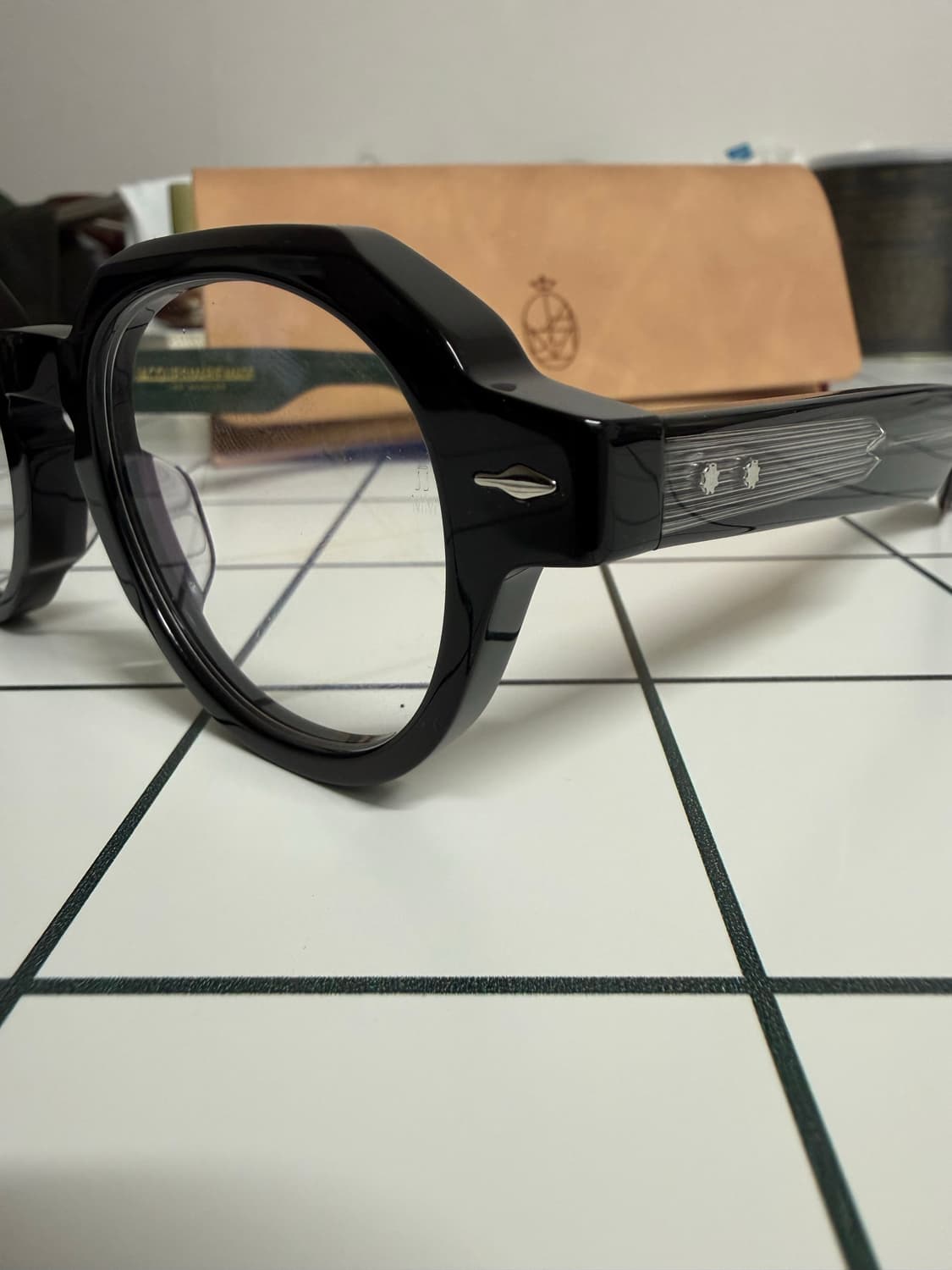 자크마리마지 폰티아니  블랙/그린 안경 46/23 상품이미지7