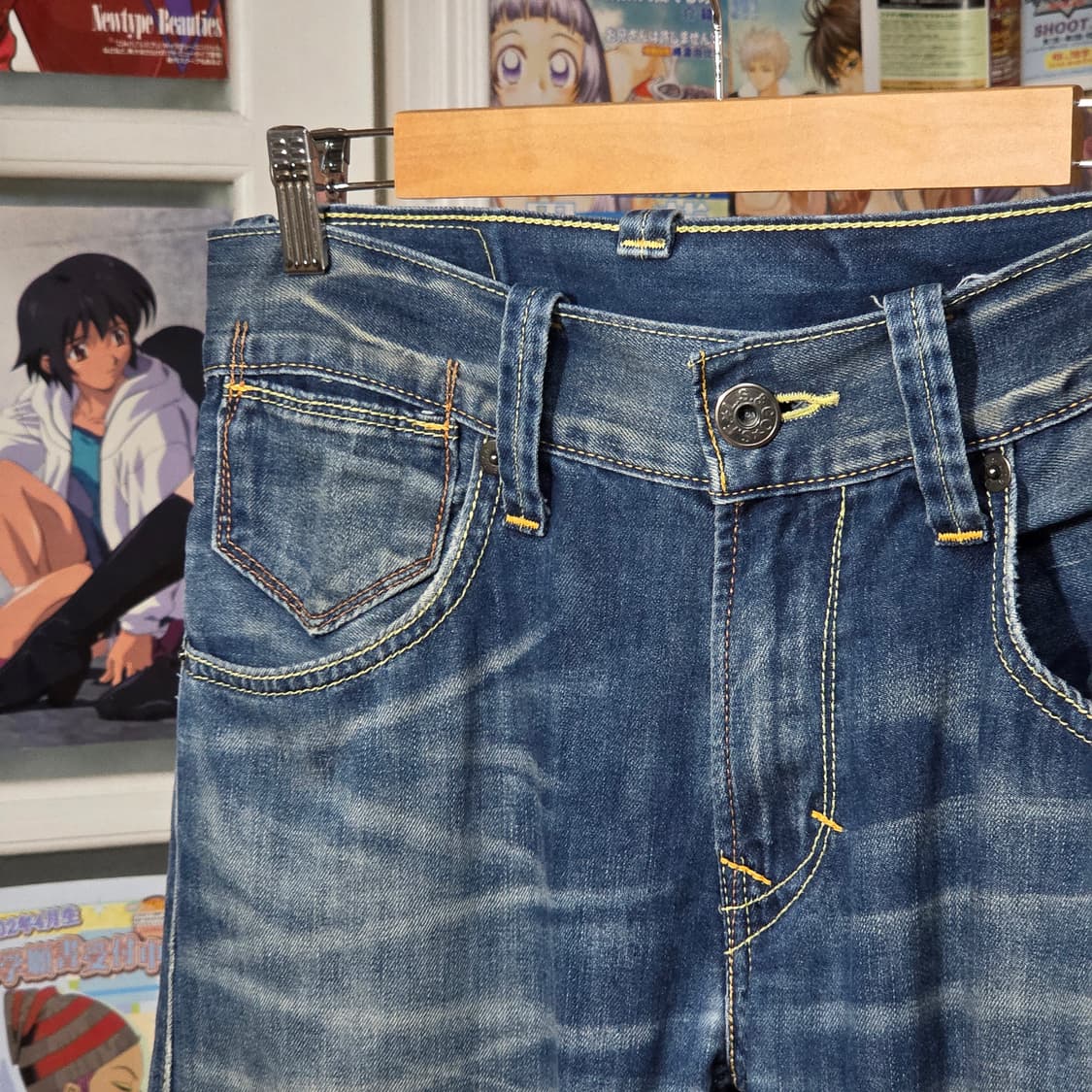 리바이스 504 워싱 데님 팬츠 상품이미지8