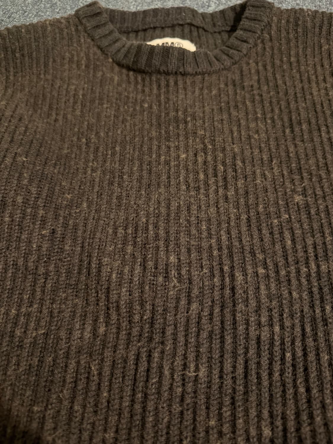 마르지엘라 Mm6 디스트로이드 니트 블랙 size : L 상품이미지8