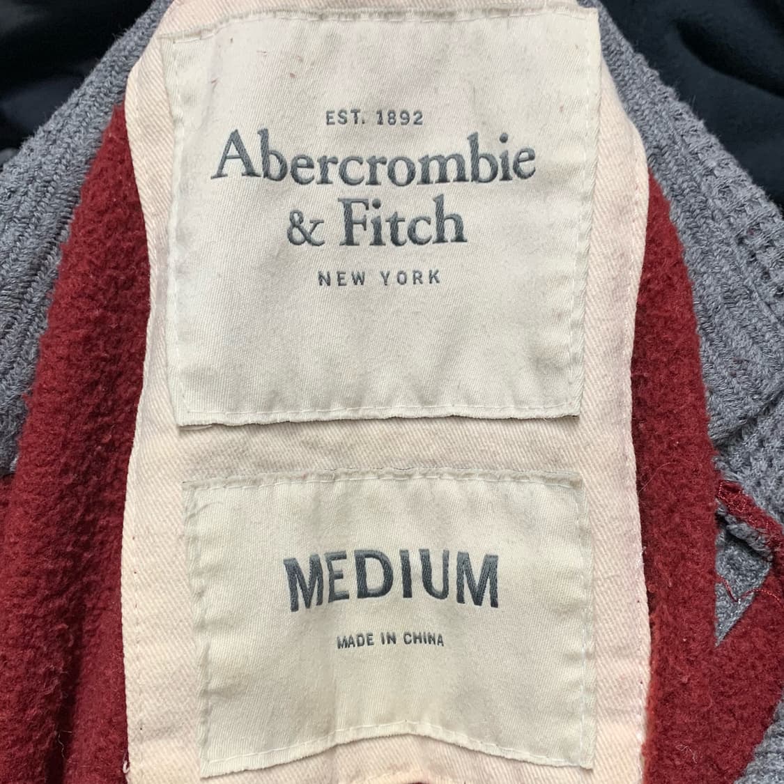 [M] 아베크롬비 A&F 와플후드 후디 상품이미지4