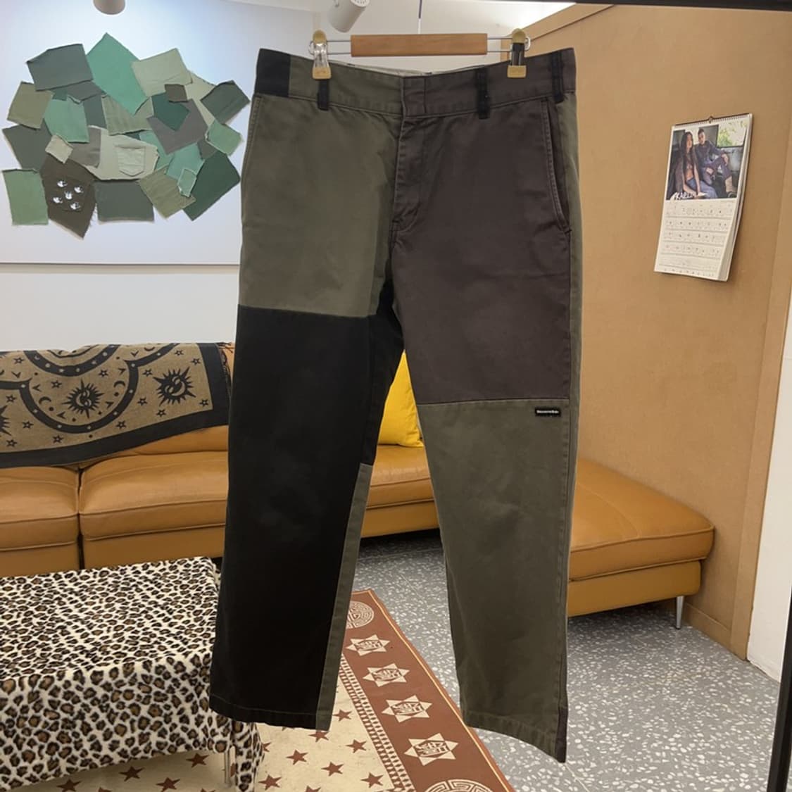 디스이즈네버댓 스트릿 힙합 믹스업 패치워크 코튼팬츠 L C09641 상품이미지3