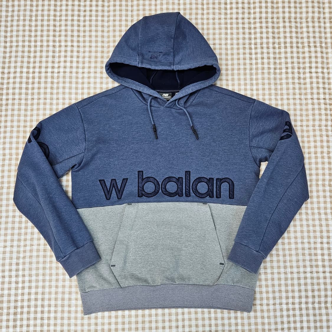 뉴발란스 기모 오버핏 후드티 남자100 상품이미지1