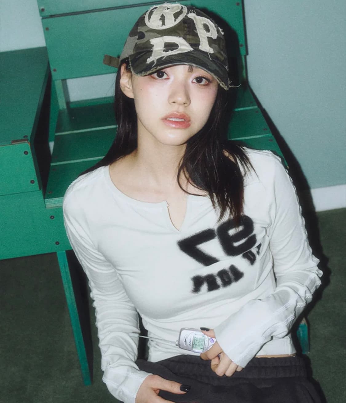 (택제거새상품) 프렌다 LACE NECK BUTTON LONG SLEEV 상품이미지1