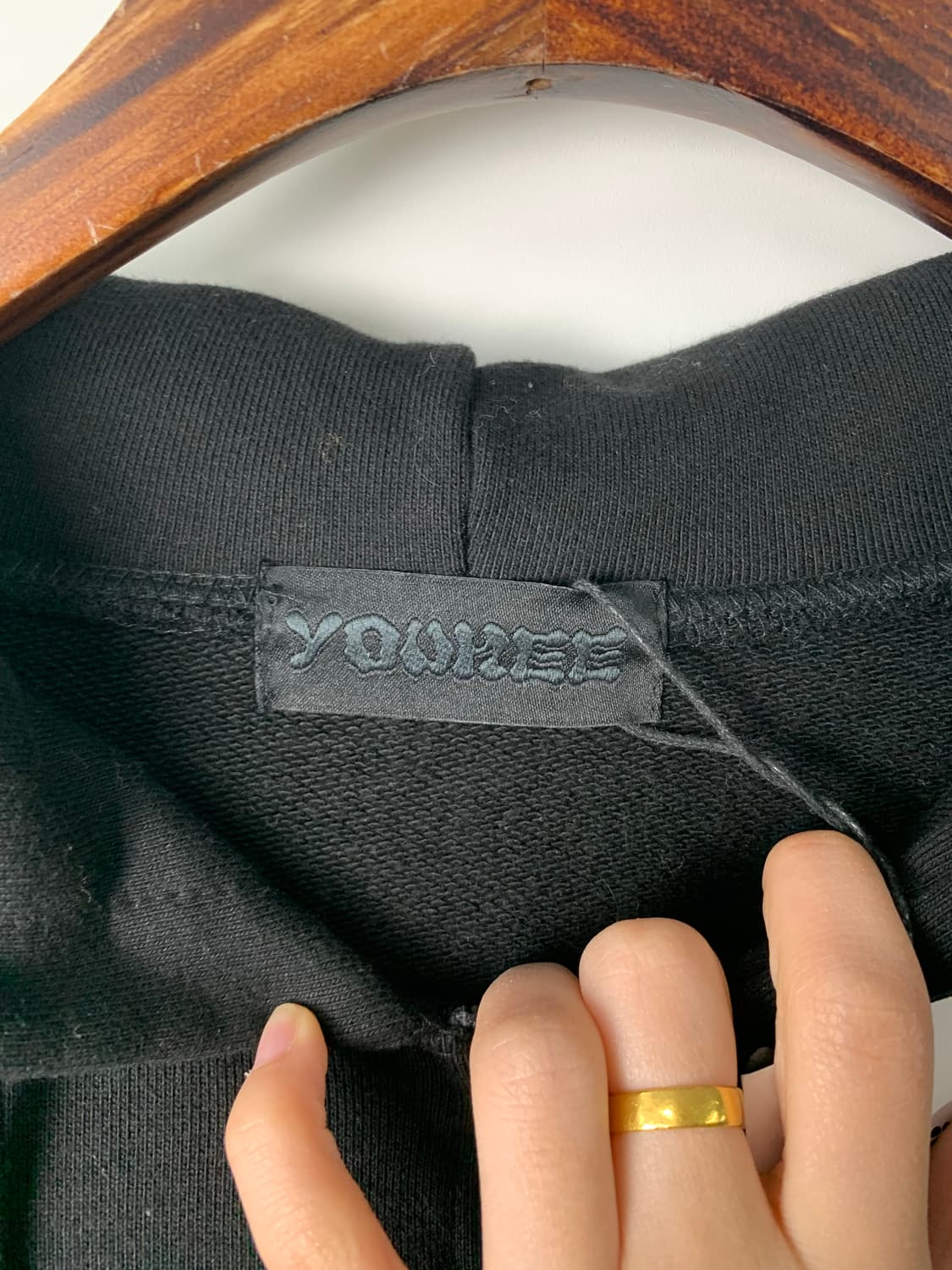 유희 리본 블랙 후드집업 상품이미지9