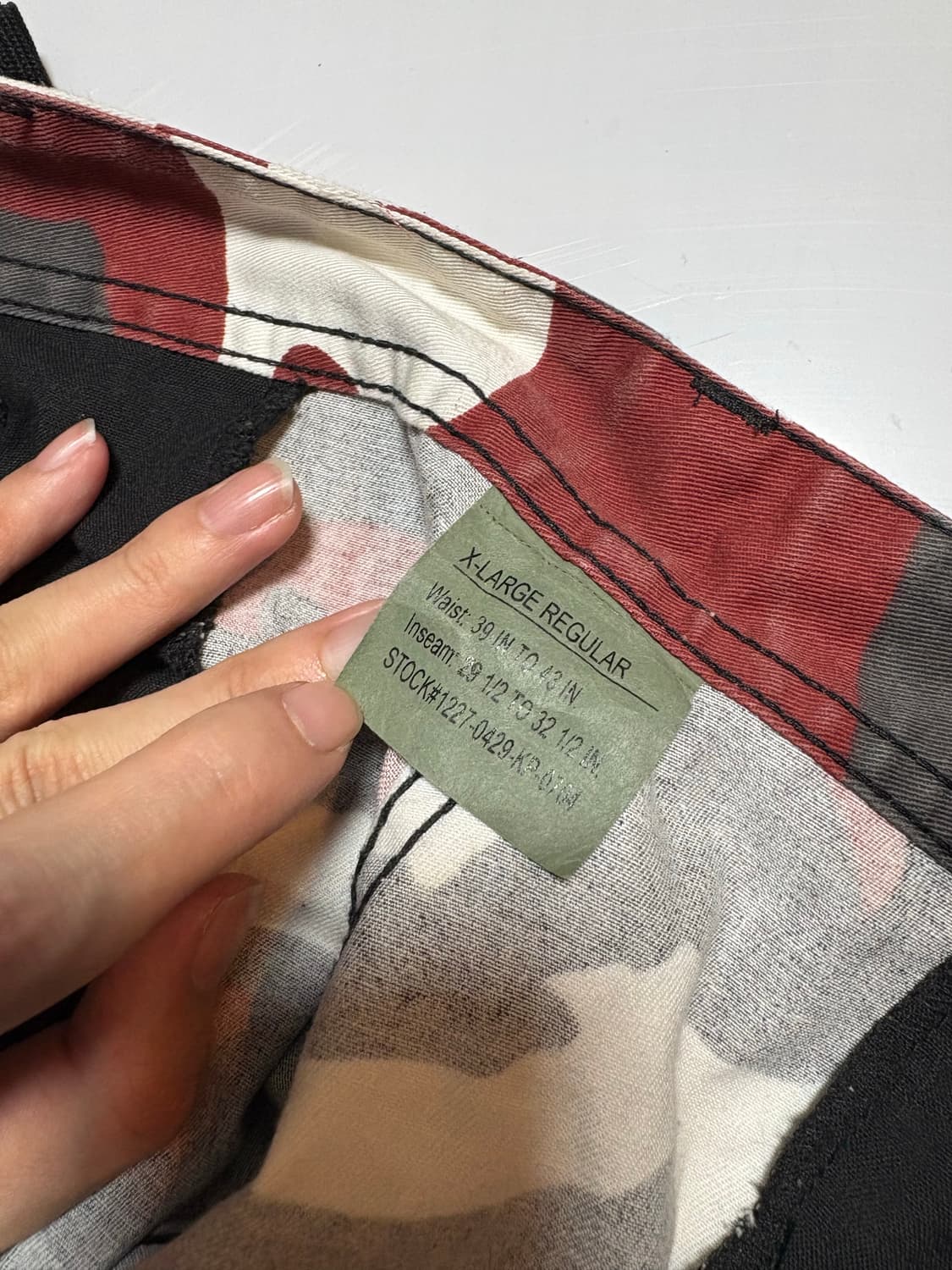 로스코 레드카모 카고팬츠 XL 상품이미지5