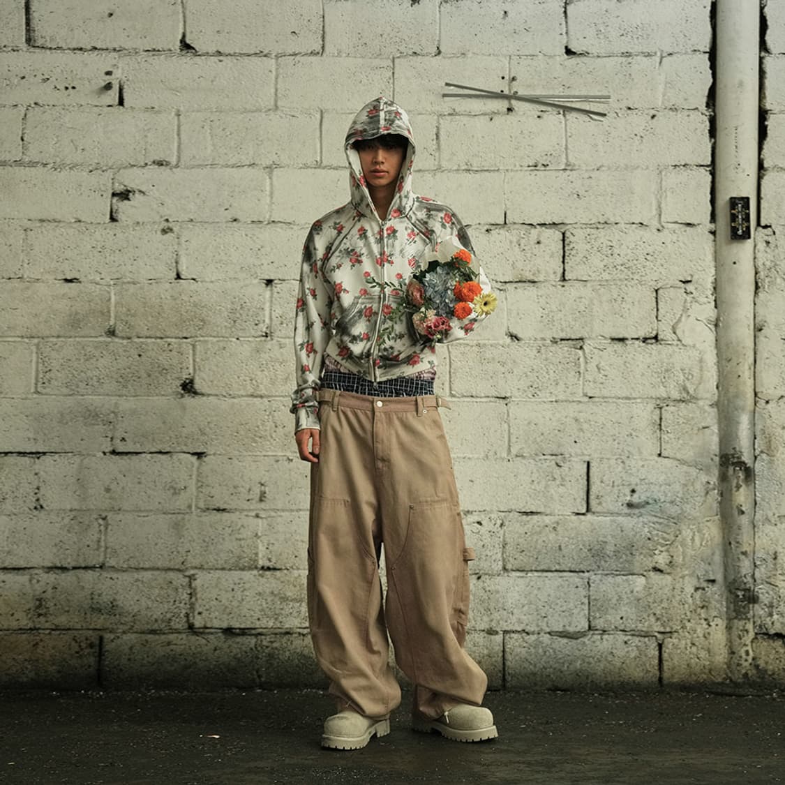 GRAILZFLOWER DIRTY ZIP HOODIE 상품이미지4