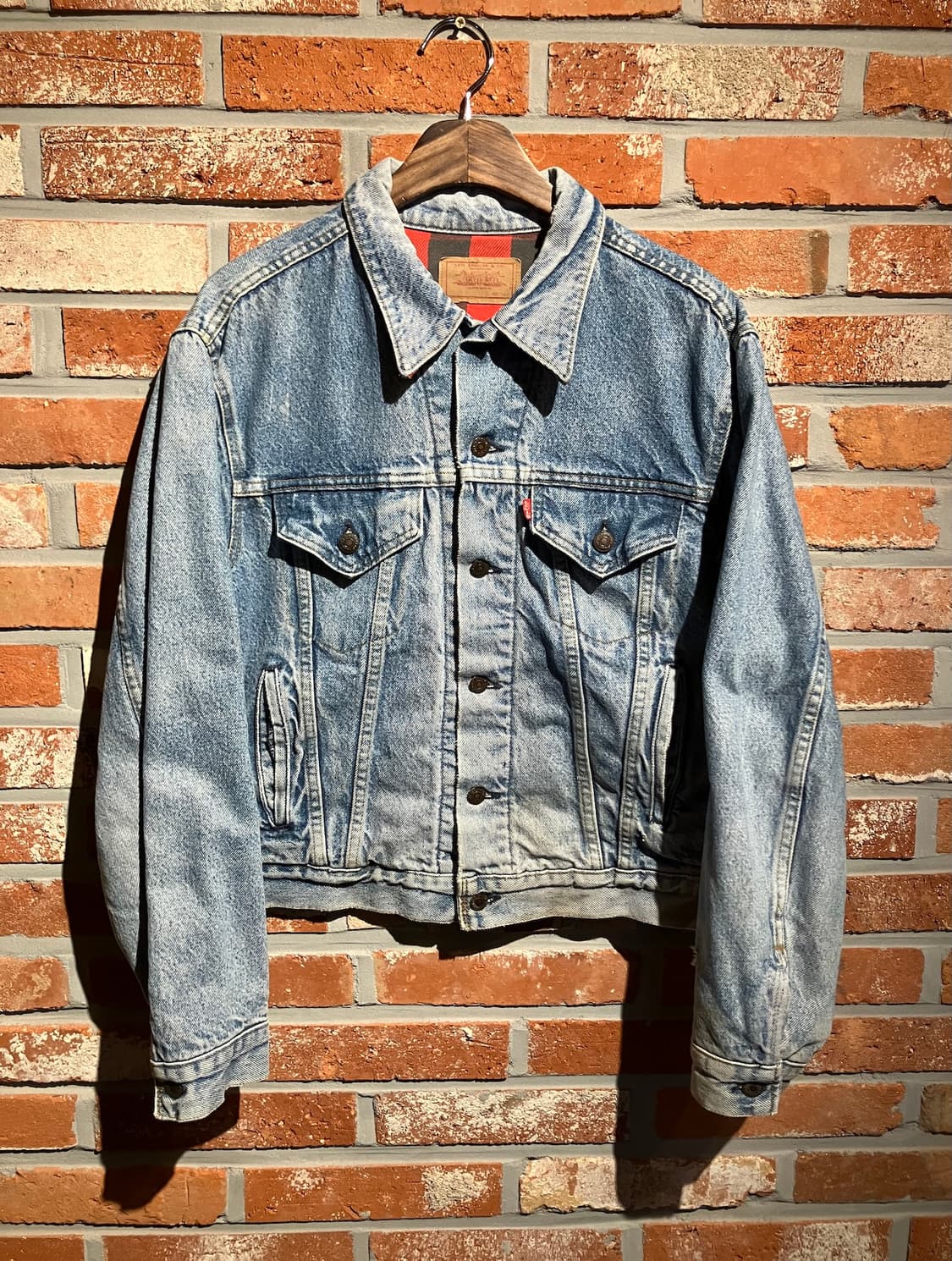 80s 90s USA 빈티지 리바이스 버팔로 안감 3세대 데님 자켓 상품이미지2