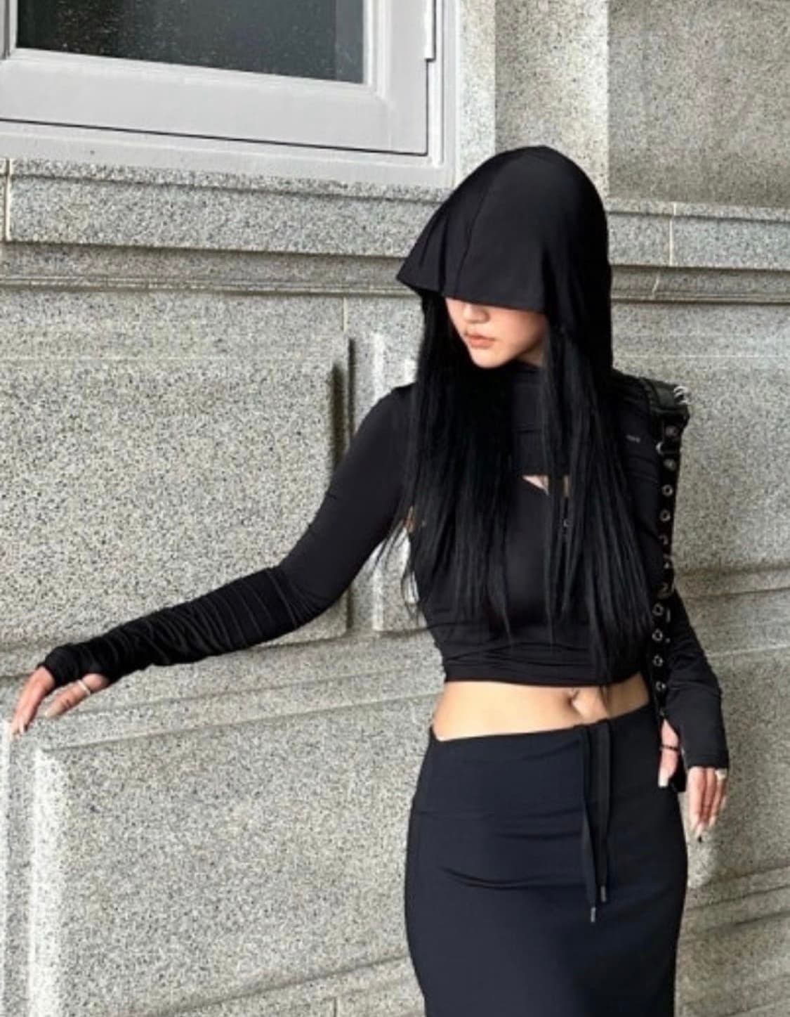 odor 오도어 후드 볼레로 + 나시 블랙 상품이미지1