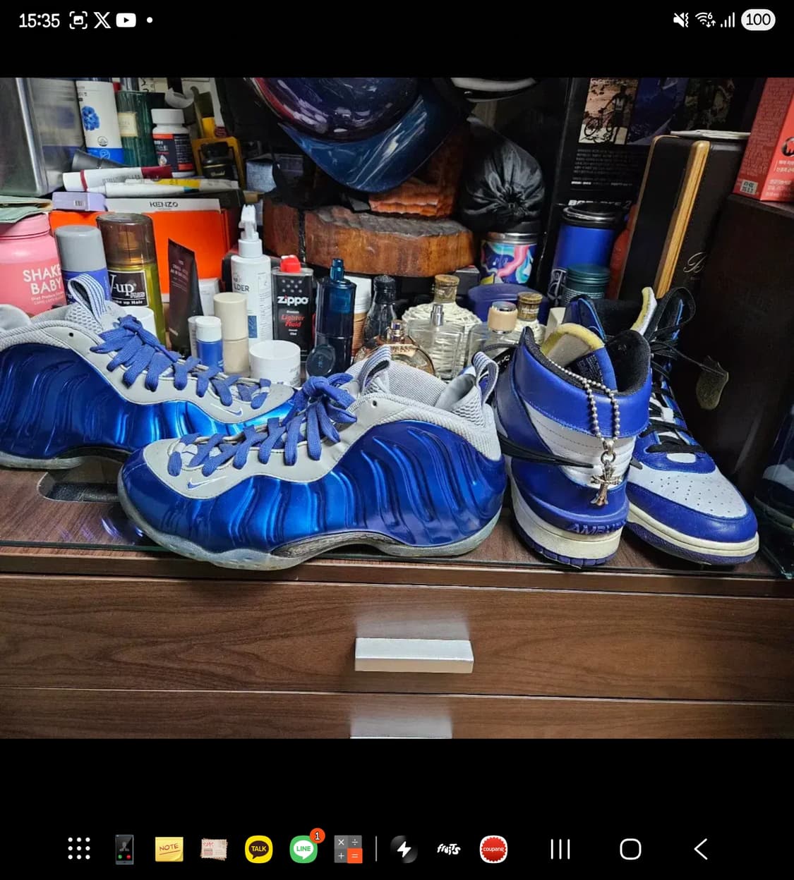 나이키 폼포짓 로얄 블루 게임로얄 스포츠 290 소장품 팝니다  상품이미지2