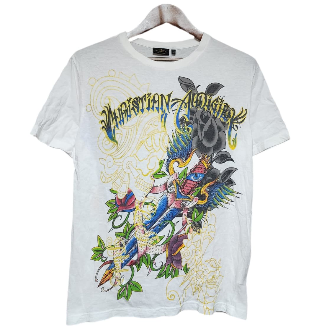 Christian Audigier Y2k Oriental 큐빅 롱슬리브 상품이미지1