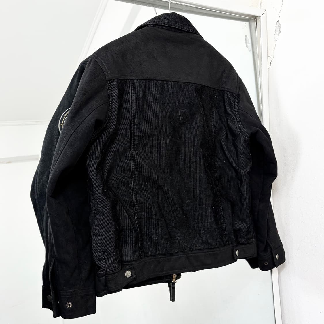 후부 스웨이드암 쉐르파 트러커 자켓 상품이미지5