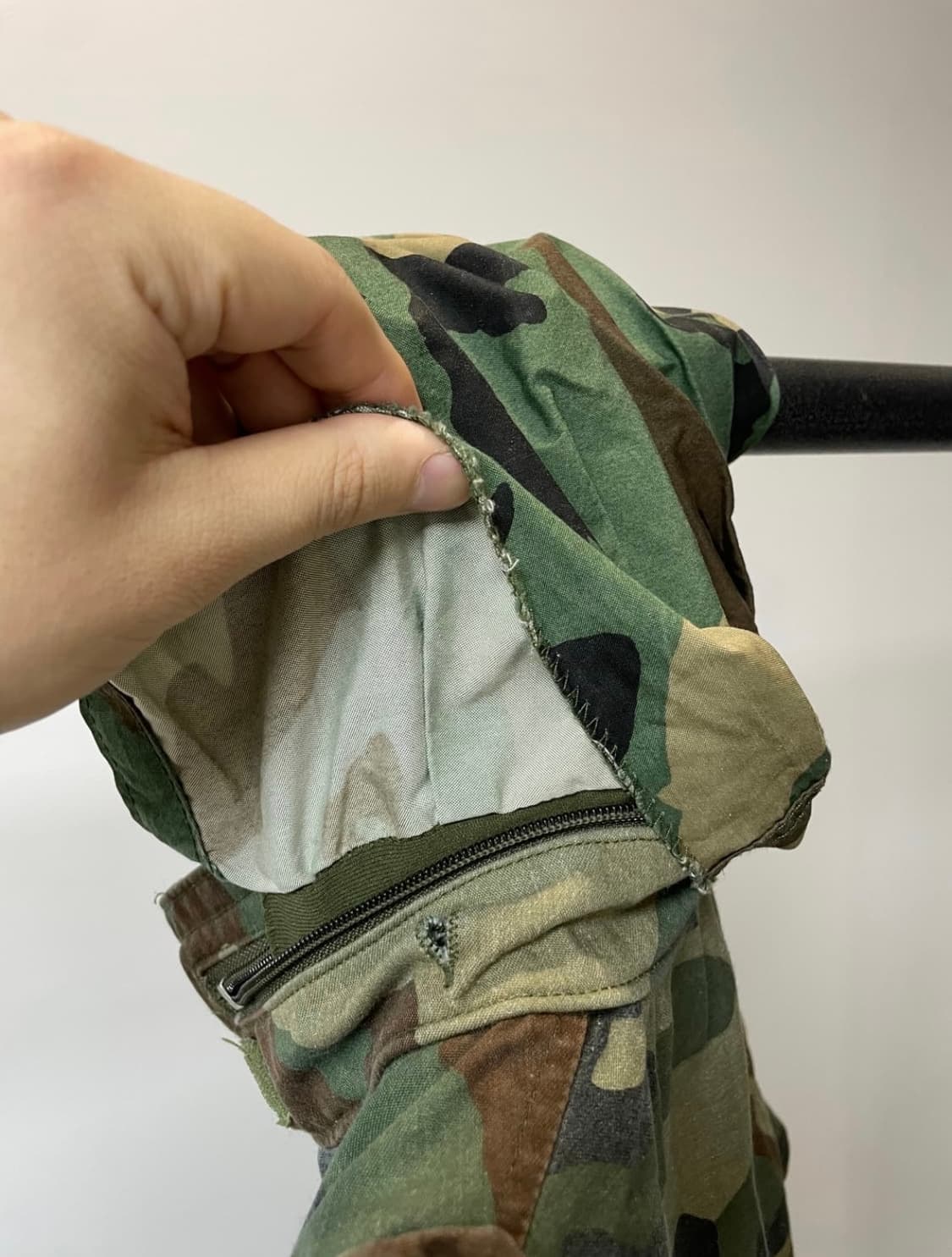 80s 알파인더스트리 우드랜드 카모플라쥬 m65 야상 상품이미지4