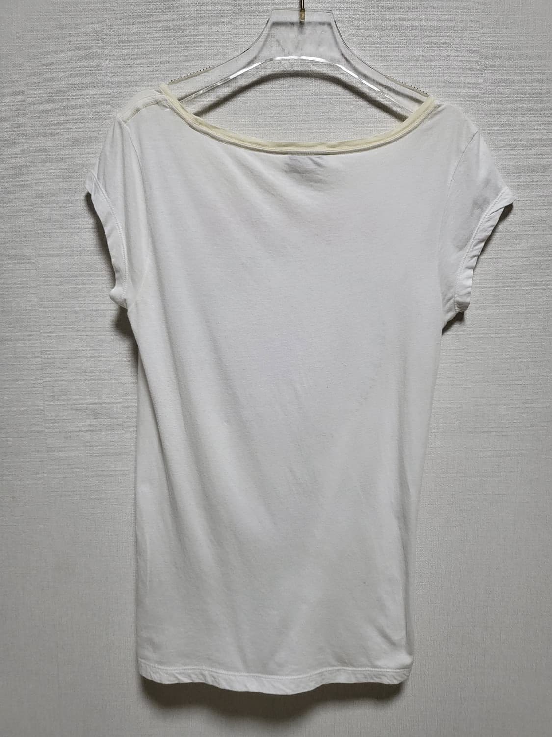 Diesel 디젤 흰색 프린팅 반팔 티셔츠 S 55-66 상품이미지4