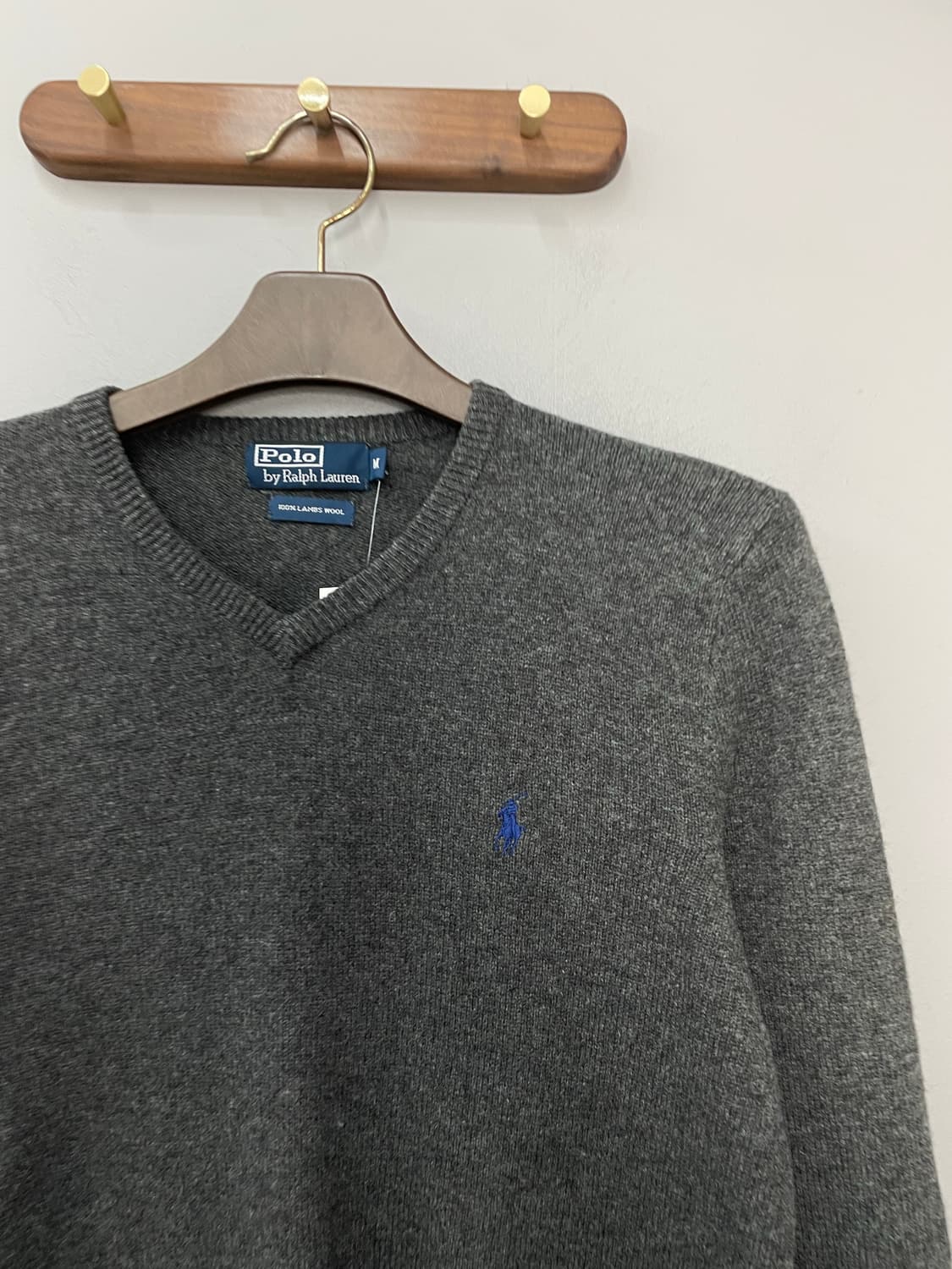 폴로 랄프로렌 그레이 브이넥 니트 H2485 상품이미지3
