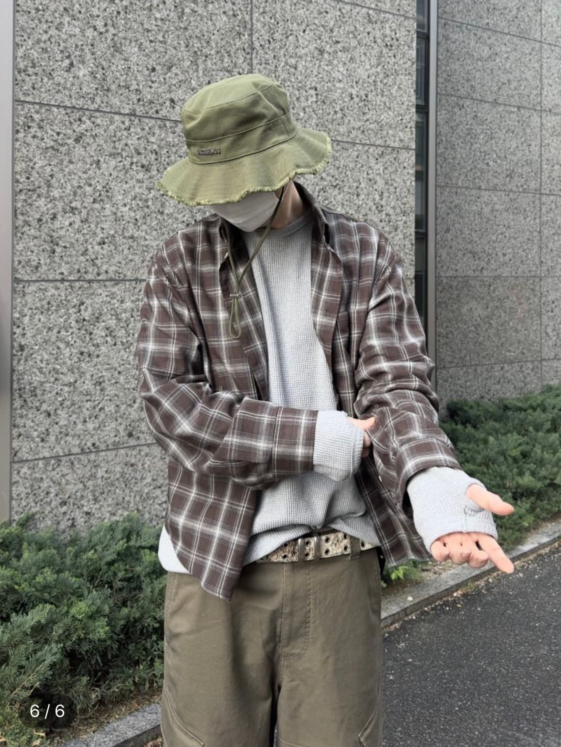 MJD 와플 핑거홀 롱슬리브 상품이미지4