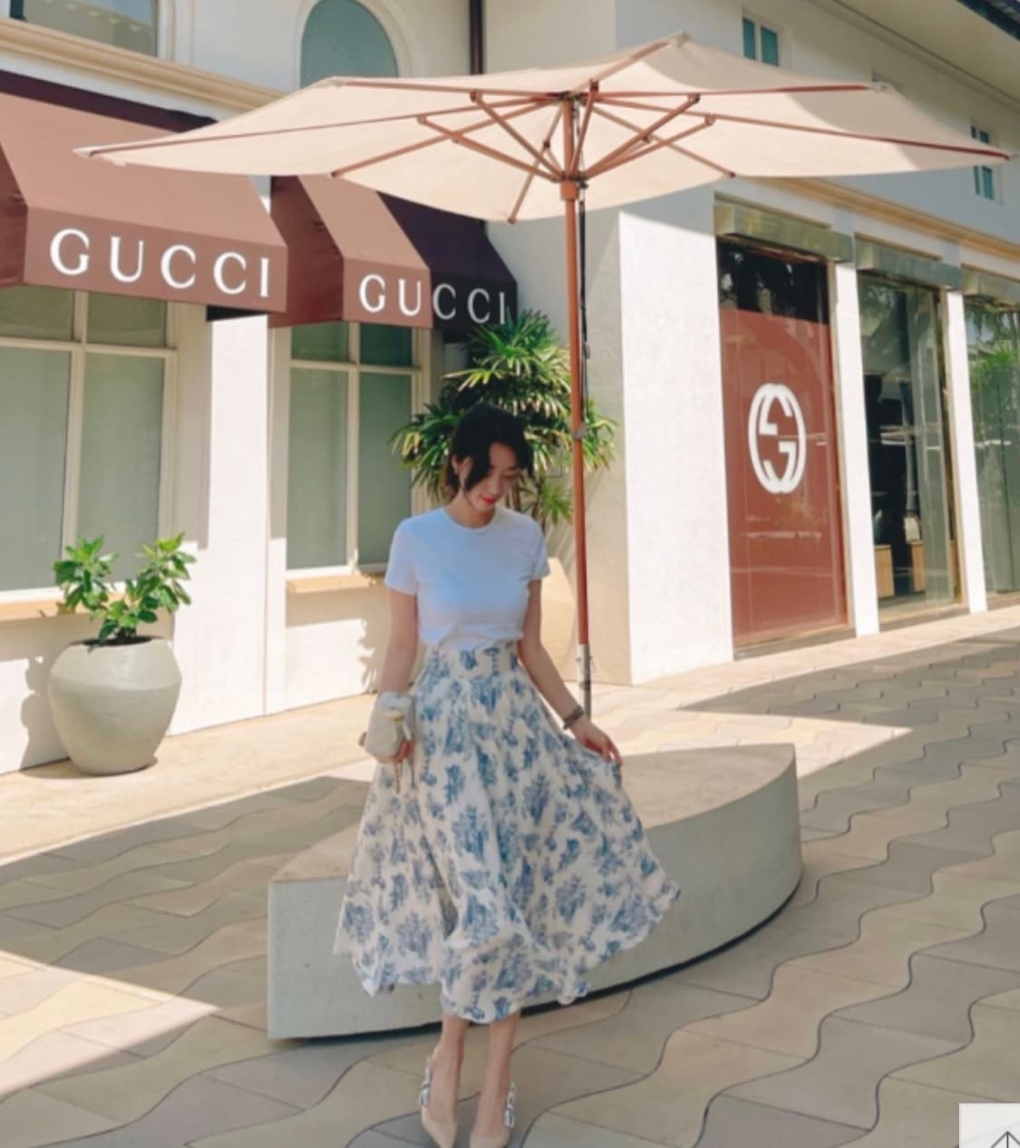 샬롯 부띠끄 뜨왈드 플레어 스커트 M (55추천 66가능)    상품이미지2