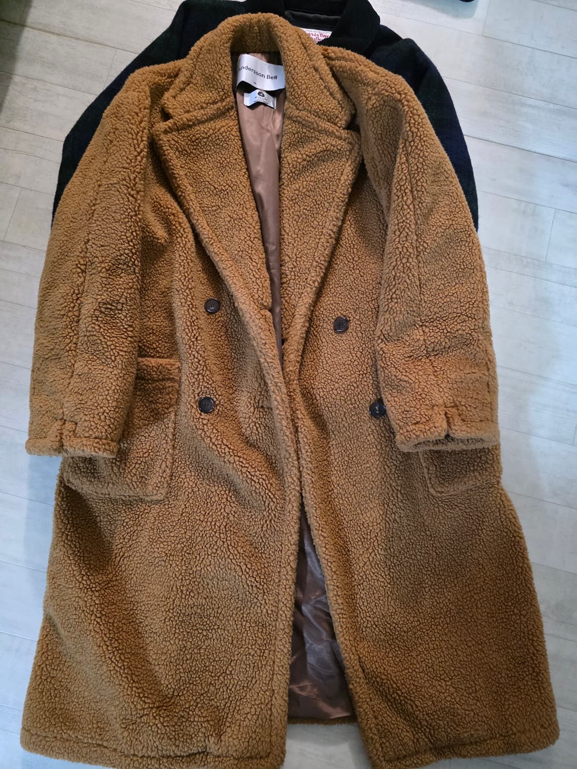 앤더슨벨 테디베어 울 코트 M 상품이미지3