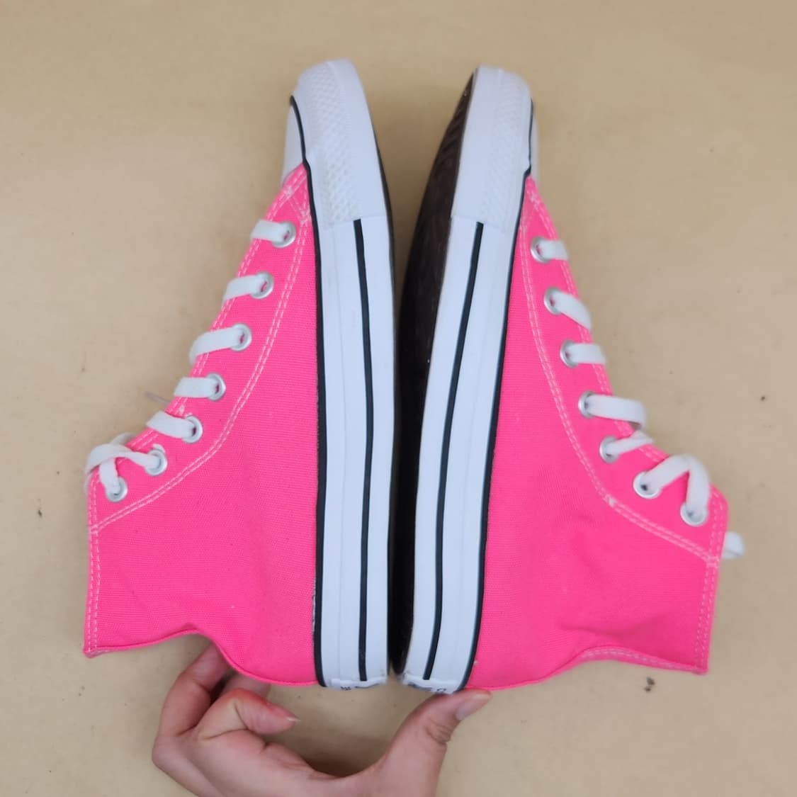 컨버스 척테일러 올스타 핑크 여성하이탑 235 상품이미지5