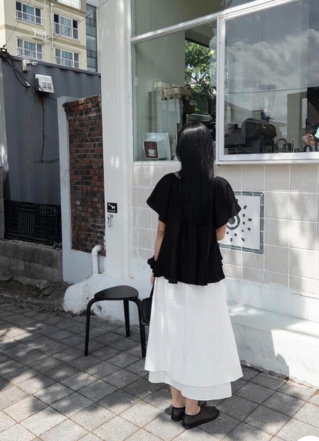 브레스 히코 레이어드 스커트 (화이트) 상품이미지1