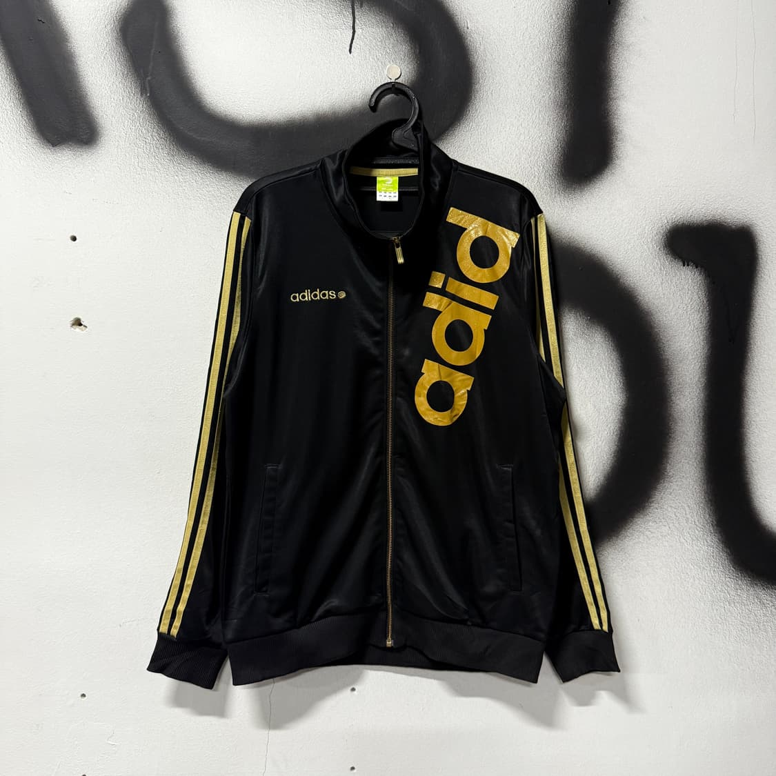 아디다스 네오 금장 프린팅 올드스쿨 집업 저지 져지 상품이미지1