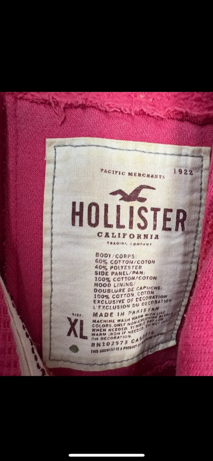 홀리스터 y2k 핫핑크 후드집업 H1792 상품이미지5