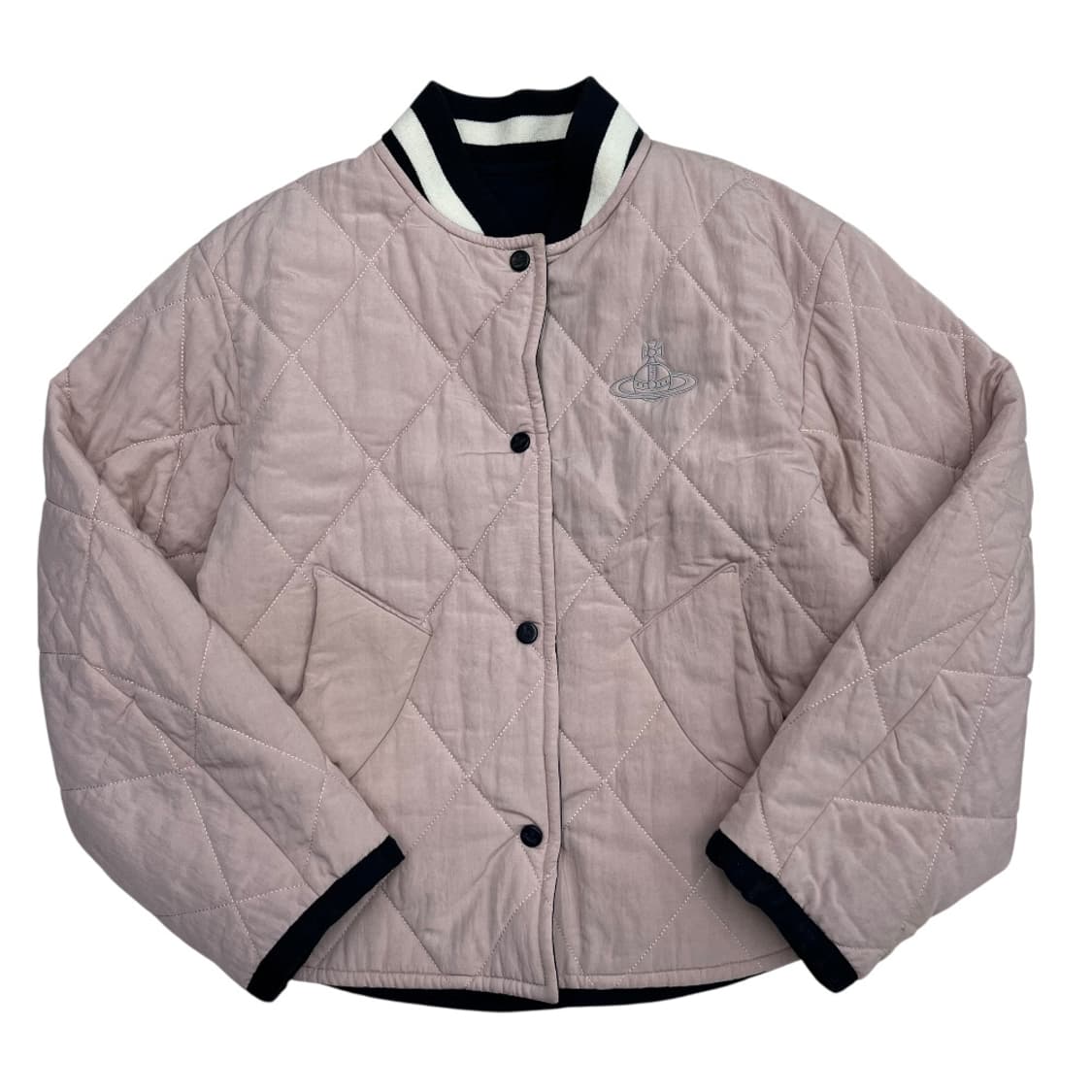 비비안 웨스트우드 ORB 자수 로고 리버시블 딸기우유 자켓 ( 중고 매물 상품이미지3