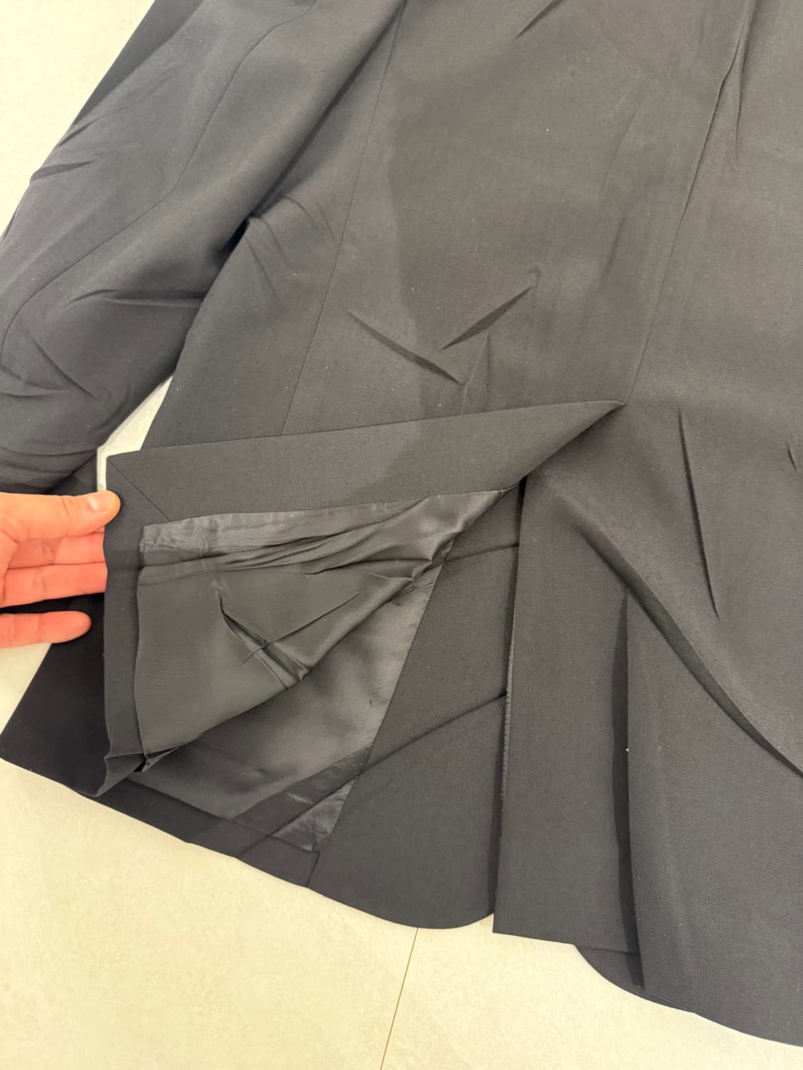 MM6 메종 마르지엘라 프레스드 크리즈 울 블렌드 자켓 상품이미지10