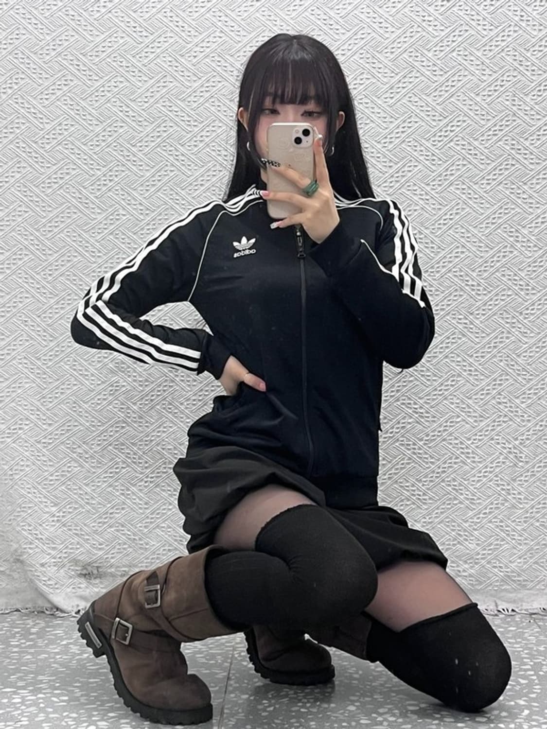 아디다스 빈티지 Y2K 레트로 슈퍼스타 져지 집업 160 C10576 상품이미지1