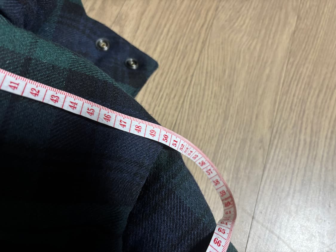 폴로 블랙와치 타탄체크 울 롱패딩코트 남여공용 상품이미지8