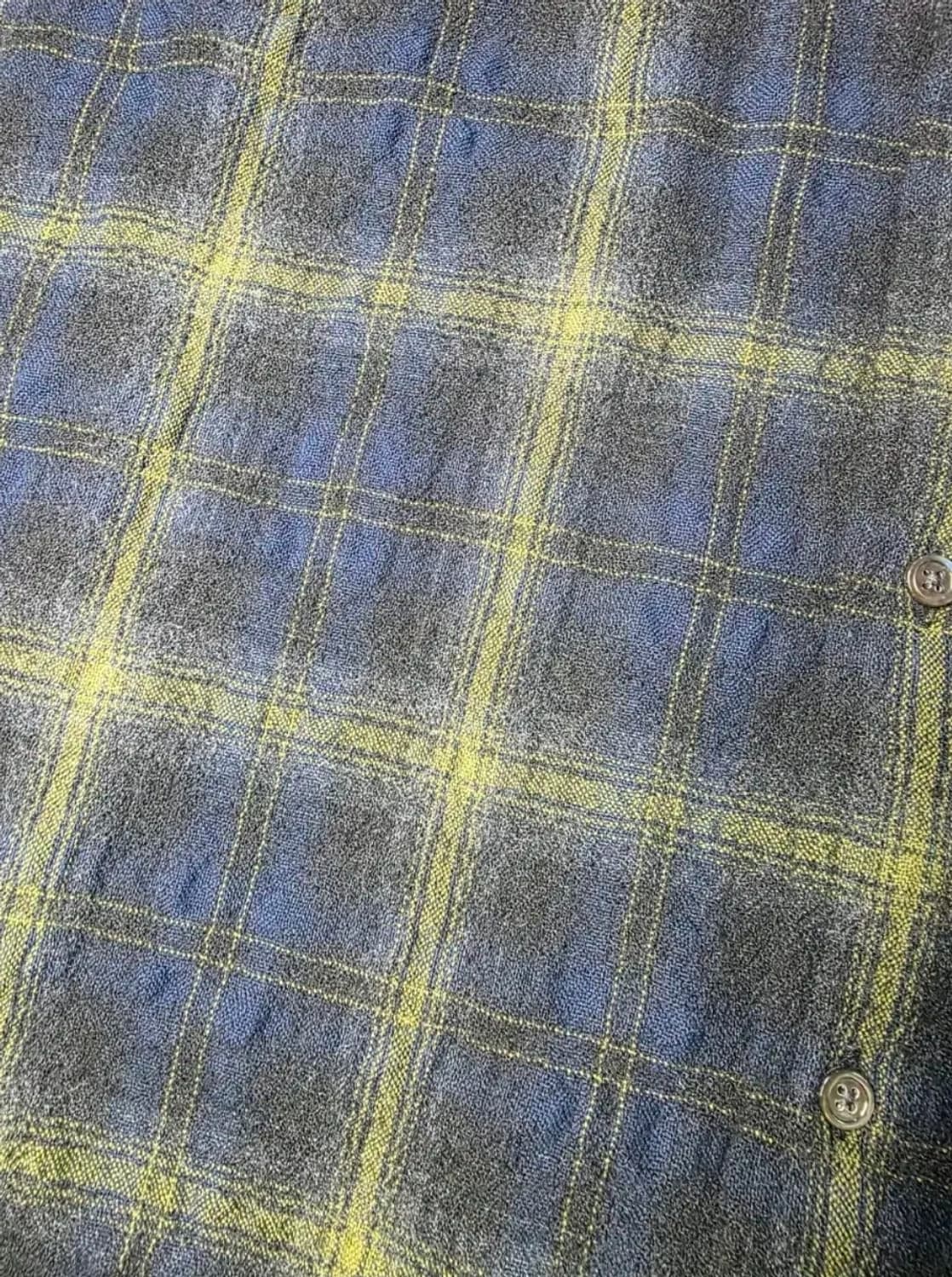 해칭룸 클래식 울 체크 셔츠 3 다크 네이비 상품이미지2