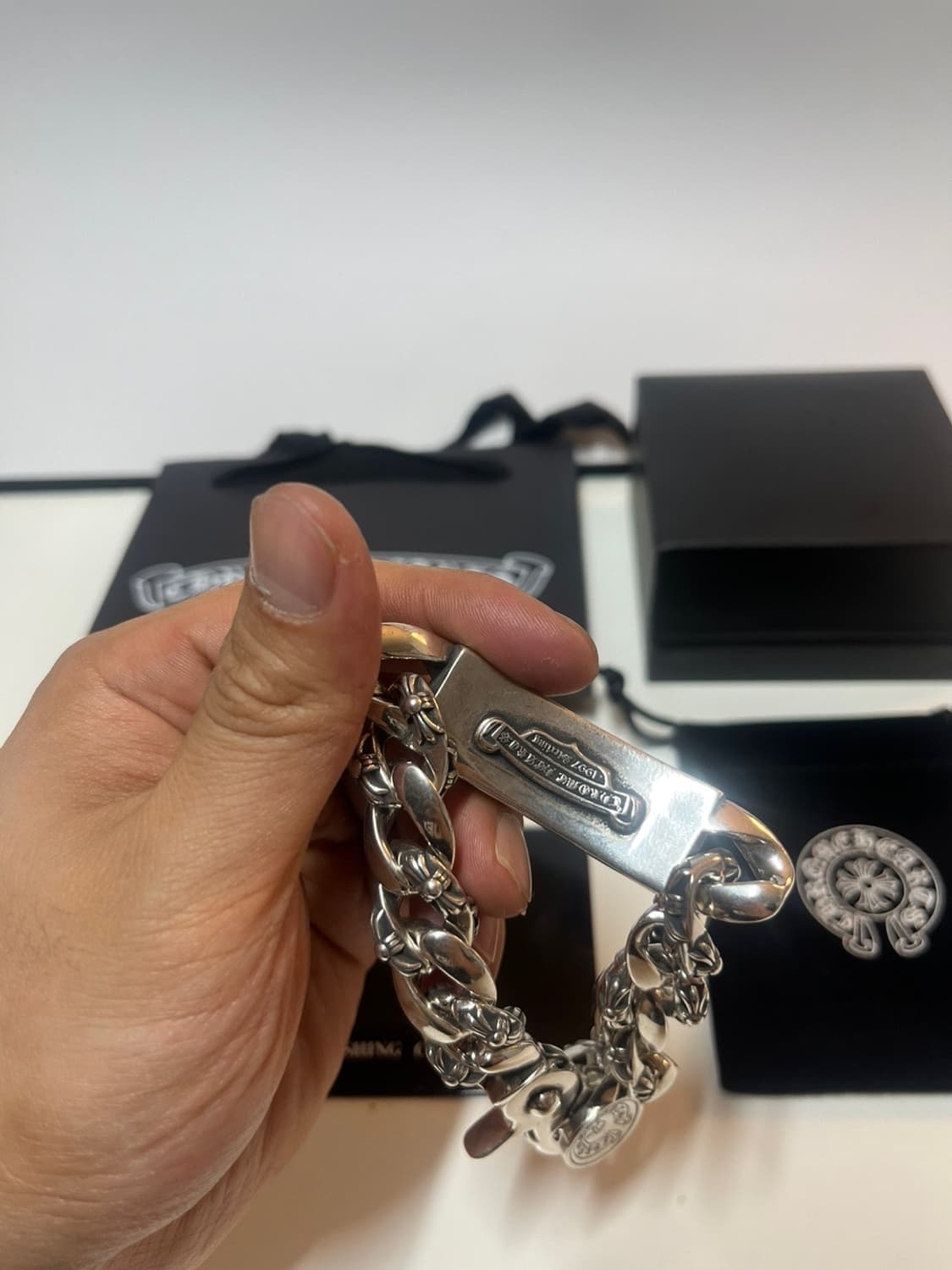 크롬 플로랄 팬시 팔찌 상품이미지4