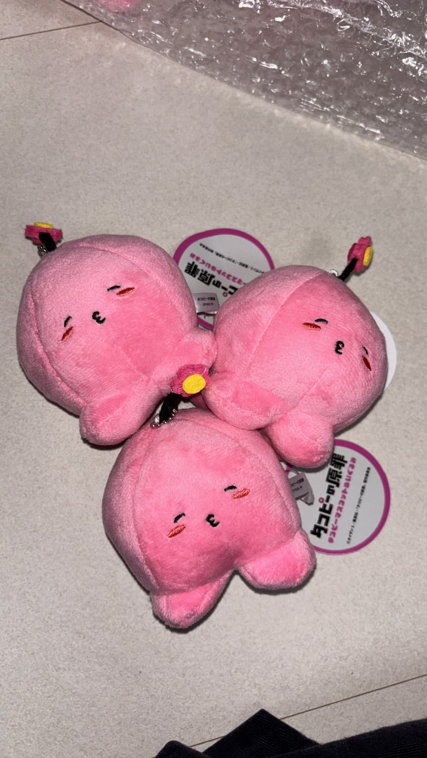 (일본 정품) 타코피의 원죄 마스코트 키링 인형 - 꽃 상품이미지1