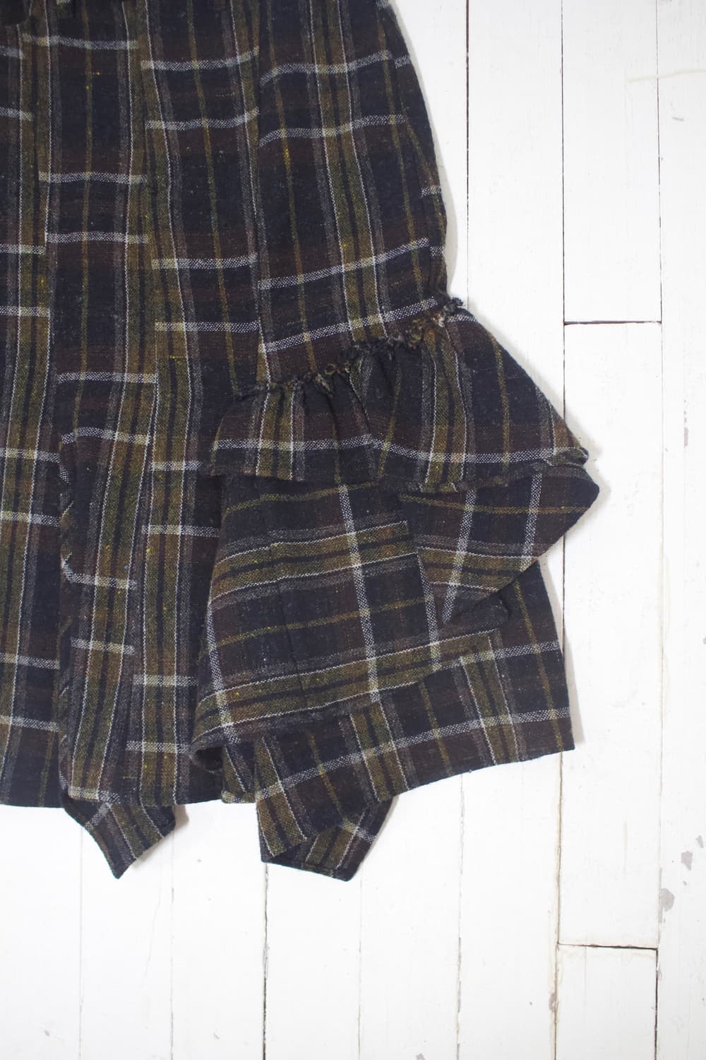 pocket check prill wool skirt  상품이미지5
