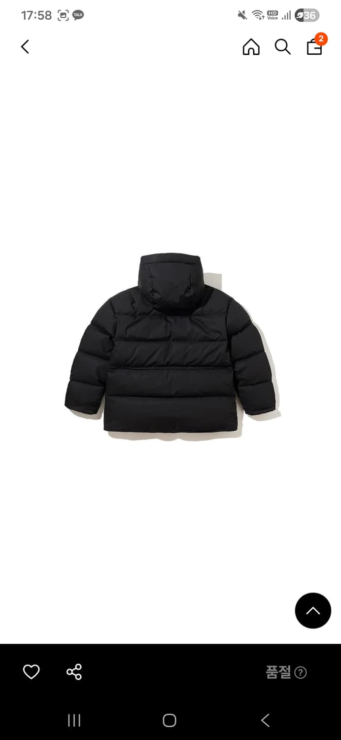 유니폼브릿지 21fw shelter down parka black 상품이미지2