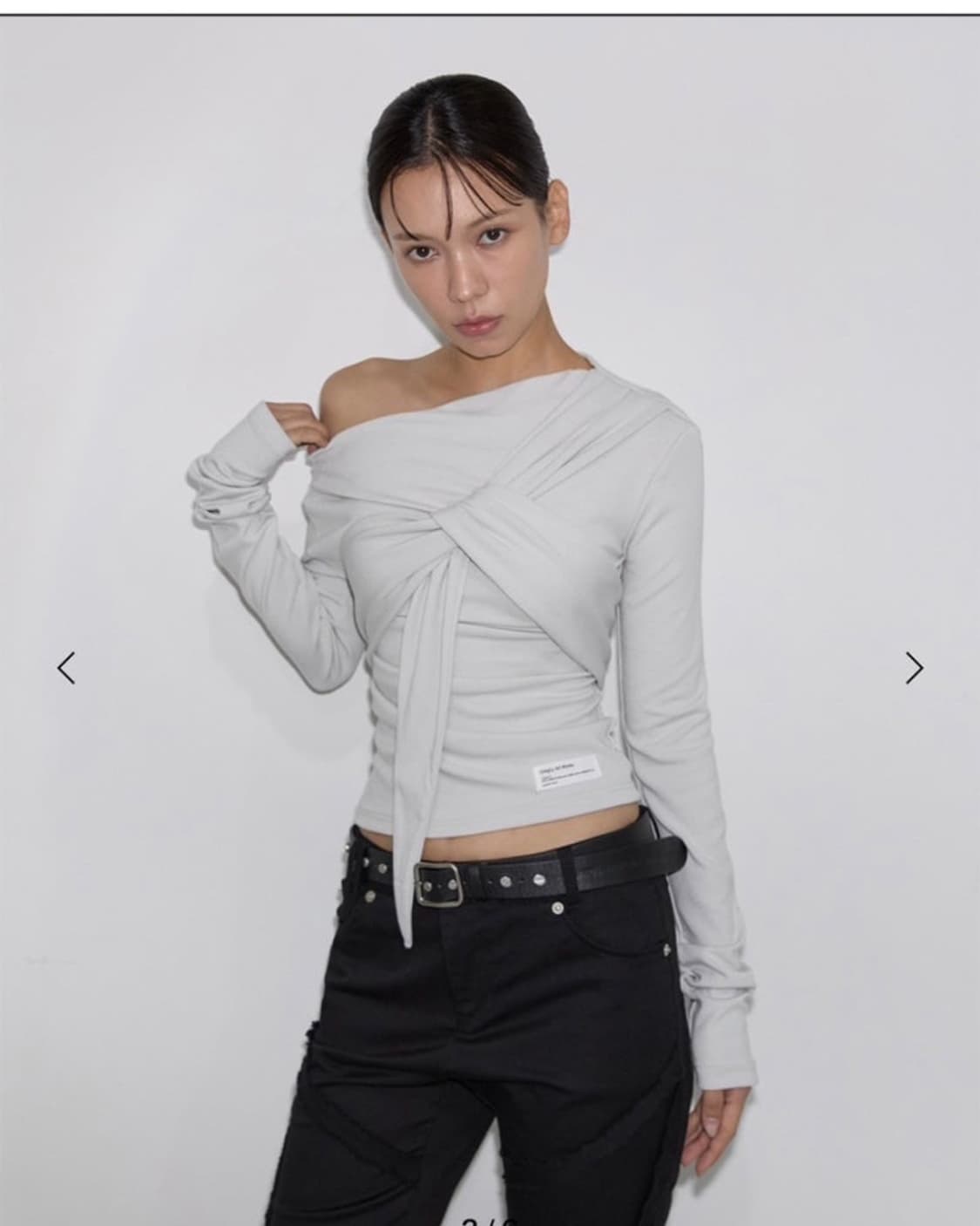 이네기 드레이프 슬리브 Drape Flow Tie Long Sleeve 상품이미지1