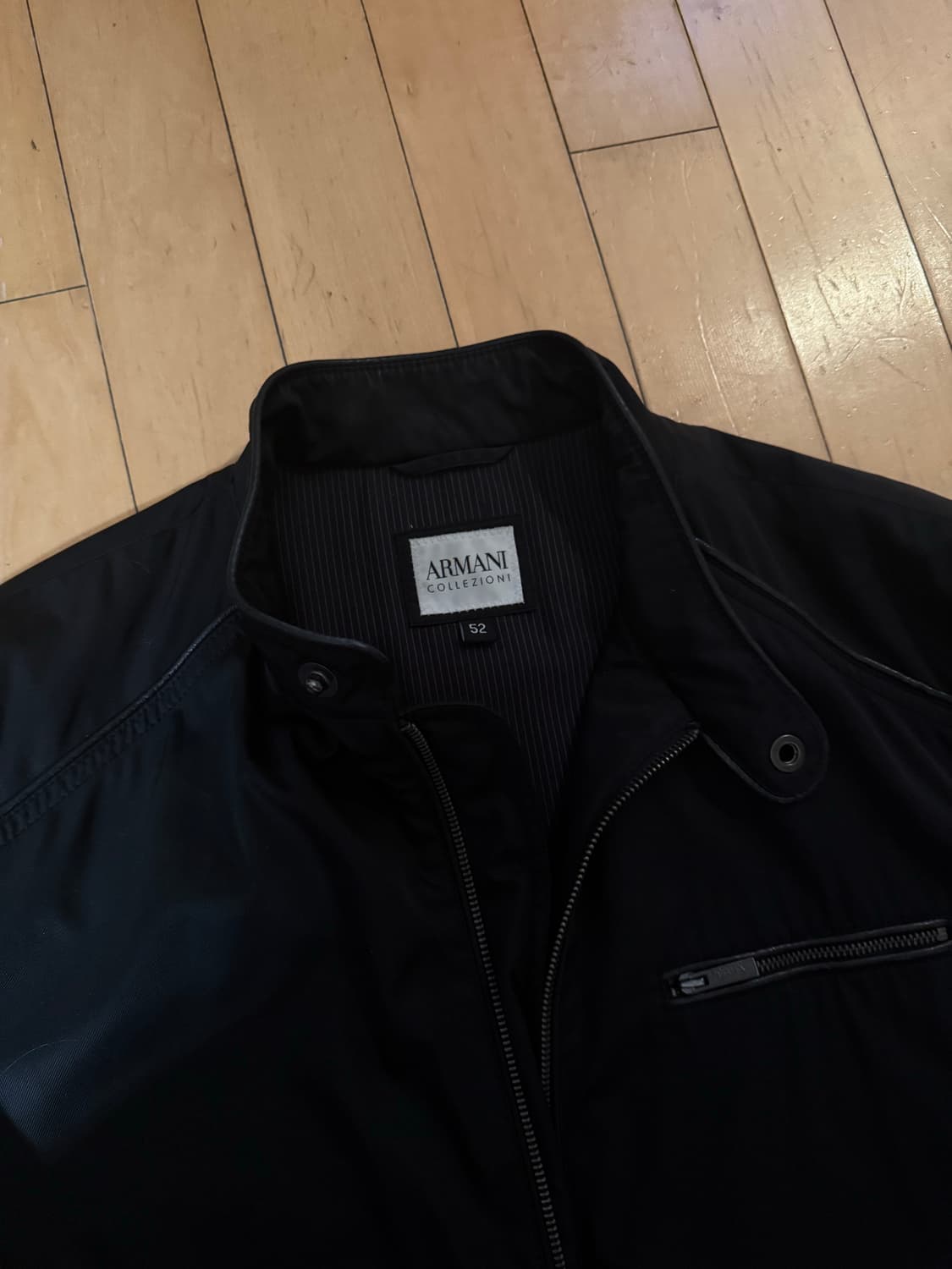 armani 아르마니 블랙 나일론 자켓 52 상품이미지2