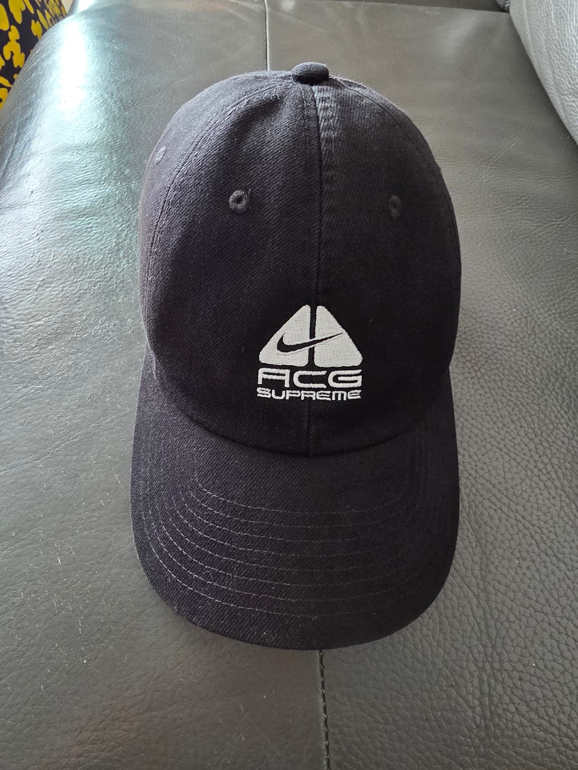 슈프림 x 나이키 ACG 데님 6-패널 캡 블랙 - 22FW 상품이미지2