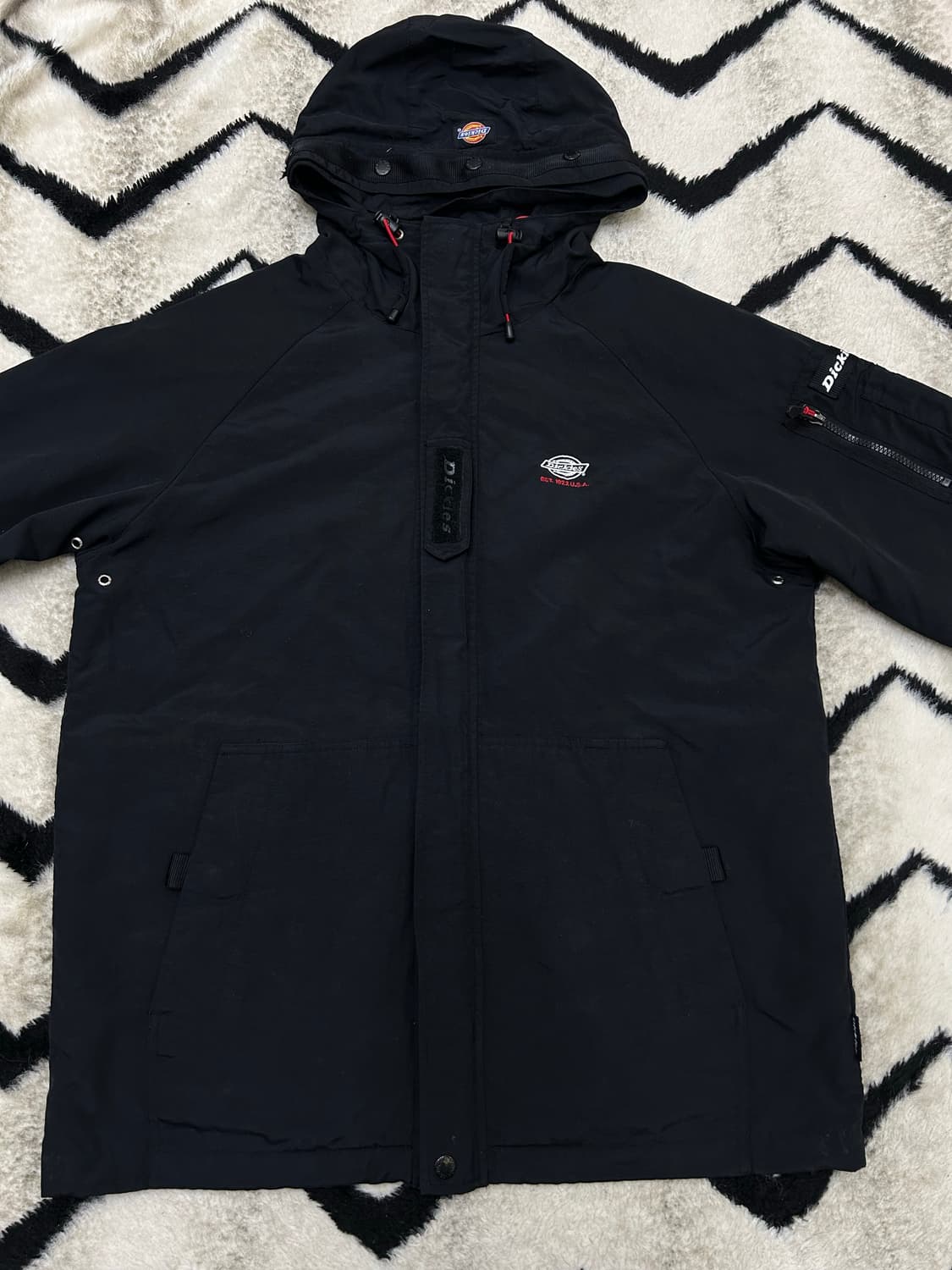 [L]디키즈 후드 바람막이/블랙 상품이미지3